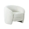 Clarke Faux Shearling Accent Chair 1 Clarke Faux Shearling Accent Chair -Modern Office Shop 294762 white fabric accent chair signature 01