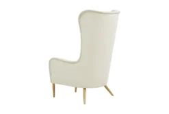 Macey Cream Velvet Wingback Accent Chair -Modern Office Shop 294763 white fabric accent chair back 82