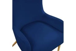 Macey Navy Velvet Wingback Accent Chair 12 Macey Navy Velvet Wingback Accent Chair -Modern Office Shop 294766 blue fabric accent chair top 31