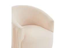 Judy Peach Velvet Pleated Swivel Accent Chair 12 Judy Peach Velvet Pleated Swivel Accent Chair -Modern Office Shop 294770 pink fabric swivel side 15