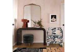 Montgomery Black And White Abstract Accent Chair -Modern Office Shop 294771 black fabric accent chair room 85