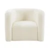 Orbal Cream Velvet Accent Chair 2 Orbal Cream Velvet Accent Chair -Modern Office Shop 294777 white fabric accent chair signature 03
