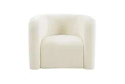 Orbal Cream Velvet Accent Chair