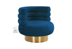 Marilyn Navy Velvet Swivel Accent Chair 17 Marilyn Navy Velvet Swivel Accent Chair -Modern Office Shop 294782 blue fabric swivel detail 45