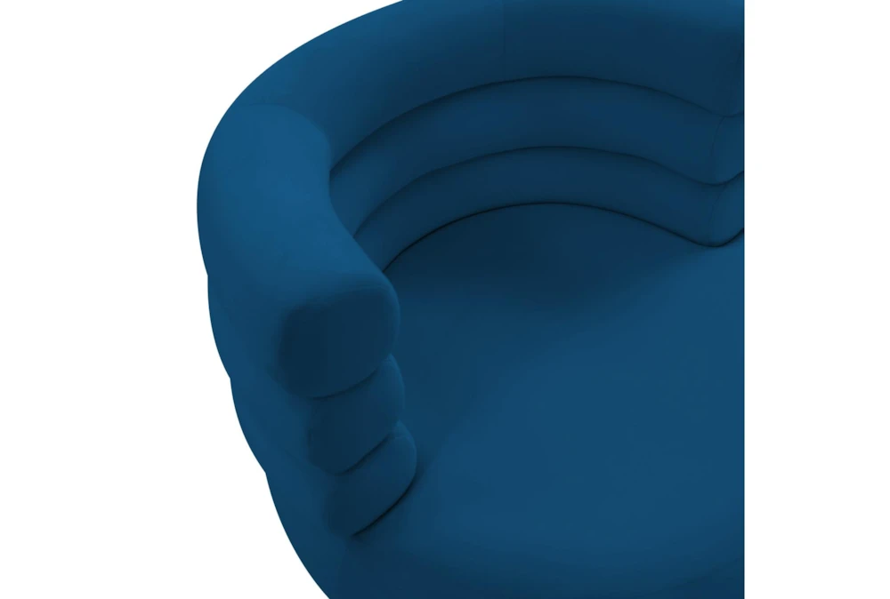 Marilyn Navy Velvet Swivel Accent Chair 12 Marilyn Navy Velvet Swivel Accent Chair - Image 11