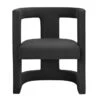 Montgomery Black Velvet Accent Chair -Modern Office Shop 294783 black fabric accent chair signature 02