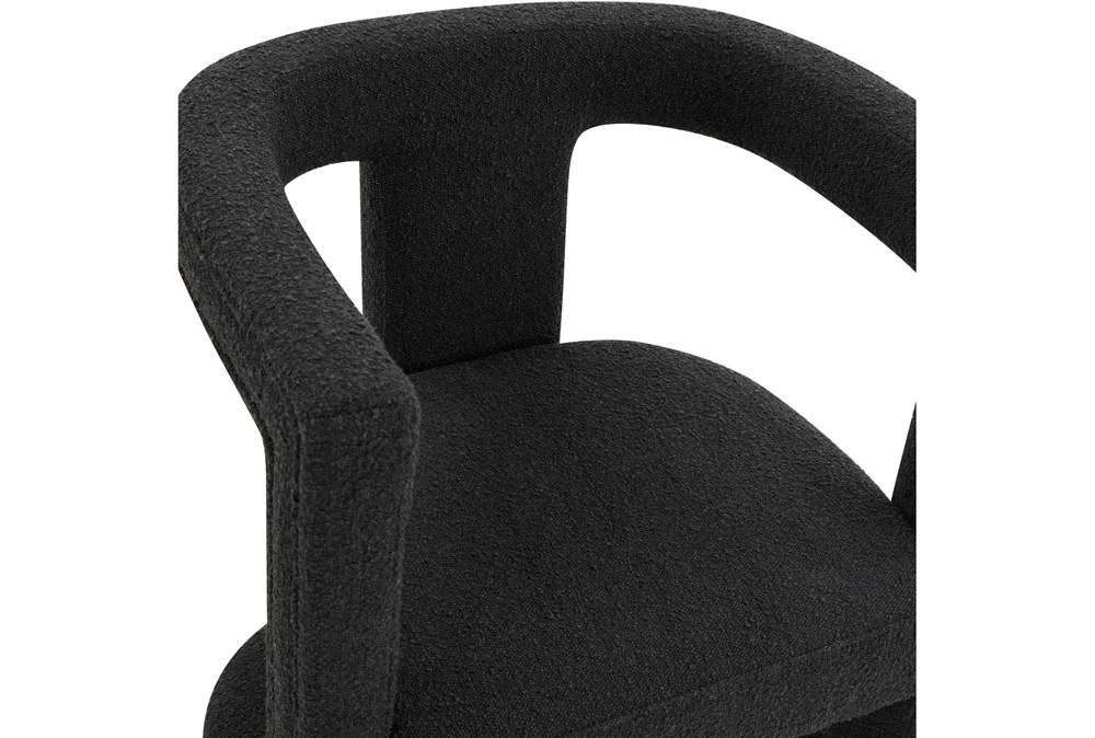 Montgomery Black Velvet Accent Chair 5 Montgomery Black Velvet Accent Chair - Image 3