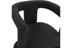 Montgomery Black Boucle Accent Chair 8 Montgomery Black Boucle Accent Chair -Modern Office Shop 294784 black fabric accent chair detail 44