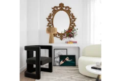 Montgomery Black Boucle Accent Chair 9 Montgomery Black Boucle Accent Chair -Modern Office Shop 294784 black fabric accent chair room 85