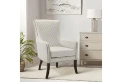 Quintana Beige Quilted Accent Chair -Modern Office Shop 295841 beige fabric accent chair room 86