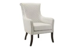 Quintana Beige Quilted Accent Chair