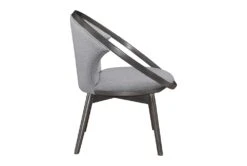 Orbit Grey Accent Chair With Grey Wood Frame -Modern Office Shop 296315 grey fabric accent chair side 14
