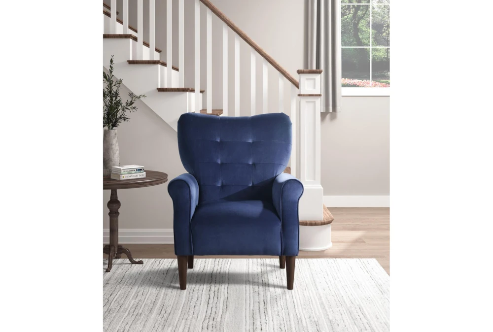 Magdala Navy Accent Chair 9 Magdala Navy Accent Chair - Image 7