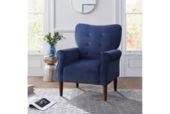 Magdala Navy Accent Chair 17 Magdala Navy Accent Chair -Modern Office Shop 296321 blue velvet accent chair room 86