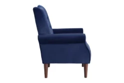 Magdala Navy Accent Chair 12 Magdala Navy Accent Chair -Modern Office Shop 296321 blue velvet accent chair side 14