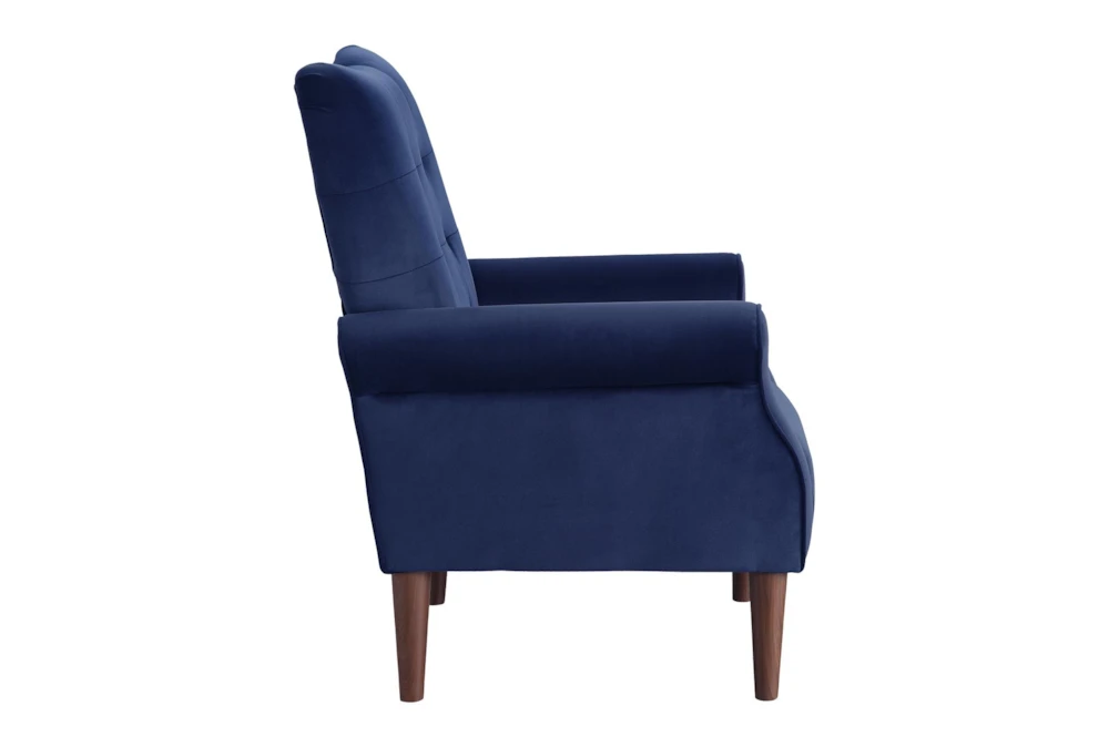 Magdala Navy Accent Chair 5 Magdala Navy Accent Chair - Image 3
