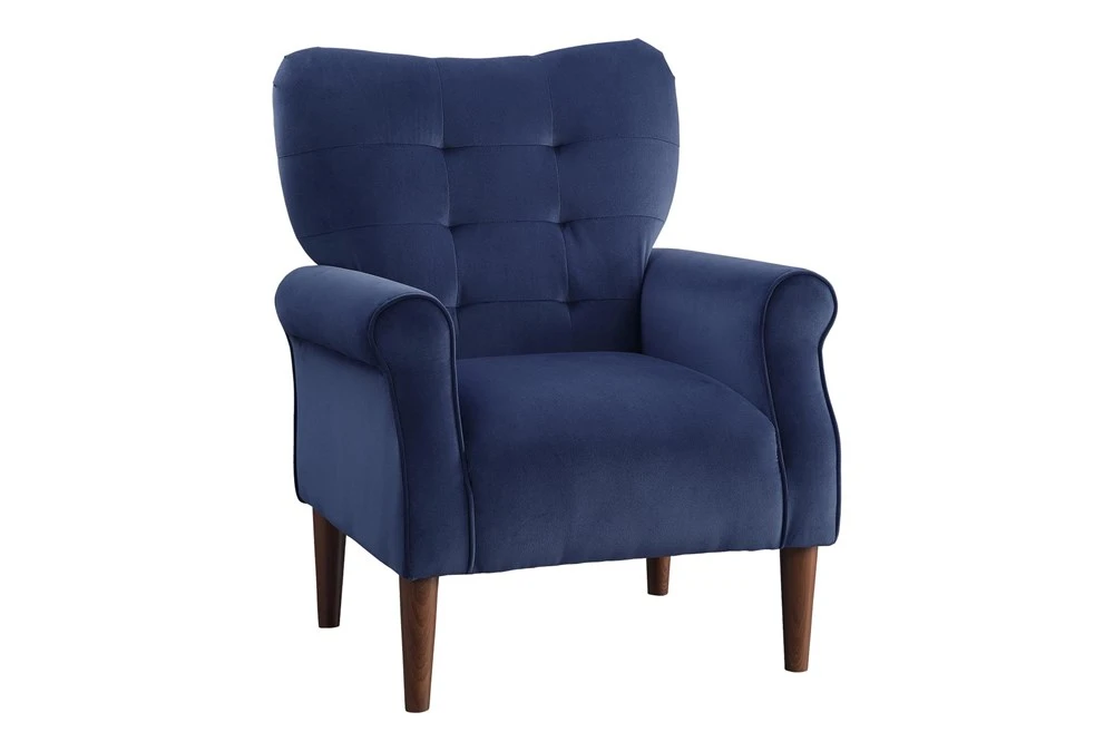 Magdala Navy Accent Chair 3 Magdala Navy Accent Chair