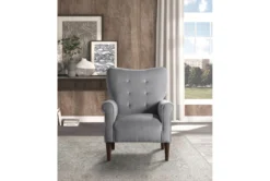 Magdala Grey Accent Chair -Modern Office Shop 296322 grey velvet accent chair room 85