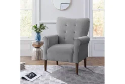 Magdala Grey Accent Chair -Modern Office Shop 296322 grey velvet accent chair room 86