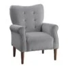 Magdala Grey Accent Chair -Modern Office Shop 296322 grey velvet accent chair signature 01