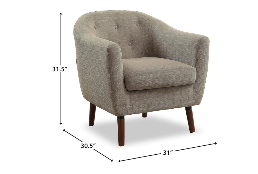 Heaton Beige Accent Chair 6 Heaton Beige Accent Chair - Image 4