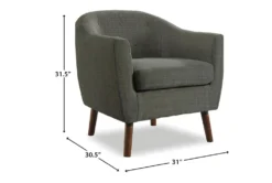 Heaton Grey Accent Chair -Modern Office Shop 296335 grey fabric accent chair detail 44