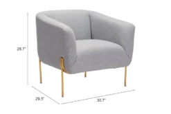 Nara Grey Accent -Modern Office Shop 296377 grey polyester accent chair detail 49