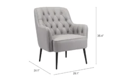 Vartan Grey Accent Chair 18 Vartan Grey Accent Chair -Modern Office Shop 296403 grey polyester accent chair detail 49