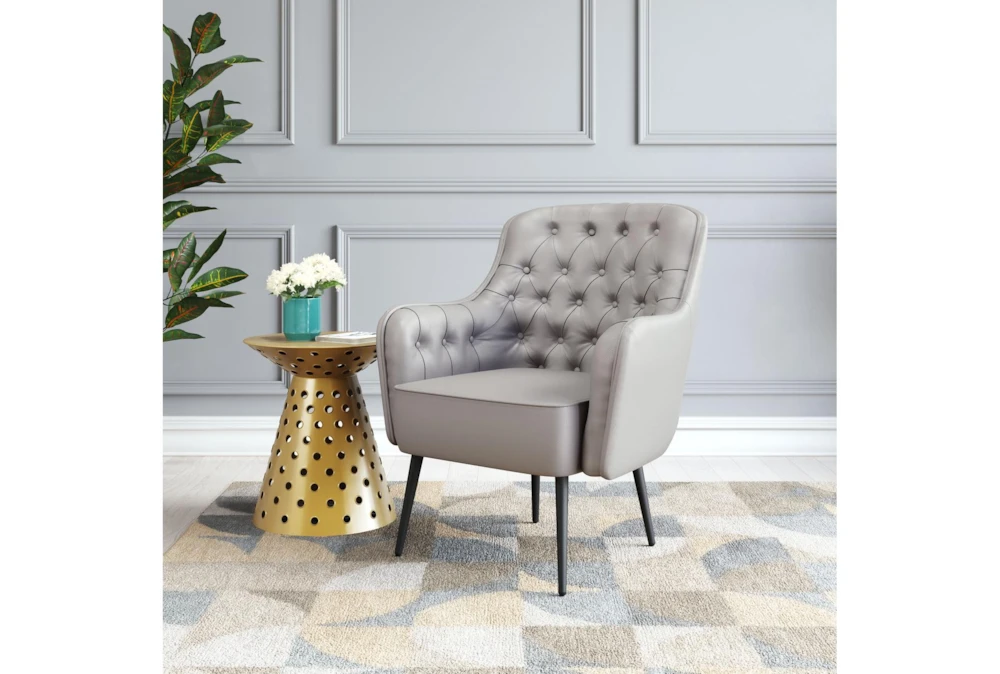 Vartan Grey Accent Chair 12 Vartan Grey Accent Chair - Image 10