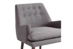Paulette Grey Accent Chair -Modern Office Shop 296416 grey plywood accent chair side 15