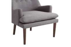 Paulette Grey Accent Chair -Modern Office Shop 296416 grey plywood accent chair side 16