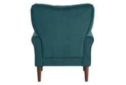 Magdala Teal Accent Chair -Modern Office Shop 296933 blue velvet accent chair back 82