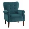 Magdala Teal Accent Chair -Modern Office Shop 296933 blue velvet accent chair signature 01