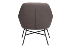 Halstead Brown Faux Leather Accent Chair -Modern Office Shop 297542 brown polyester accent chair detail 46