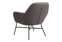 Halstead Brown Faux Leather Accent Chair -Modern Office Shop 297542 brown polyester accent chair detail 53