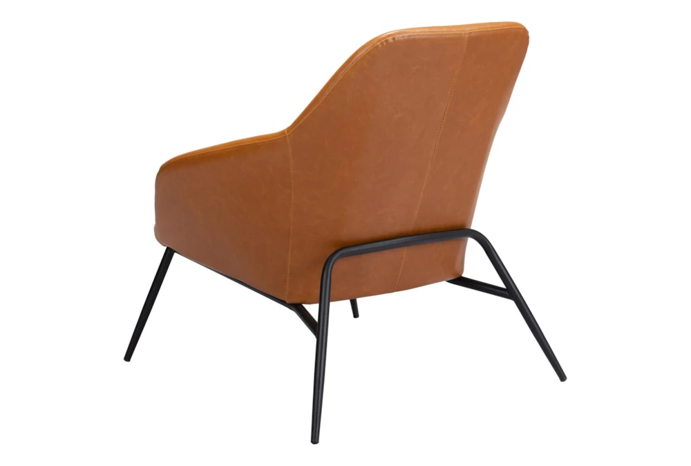 Jauncey Cognac Faux Leather Accent Chair 8 Jauncey Cognac Faux Leather Accent Chair - Image 6