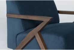 Aspen Venturi Lagoon 30" Velvet Accent Chair 13 Aspen Venturi Lagoon 30" Velvet Accent Chair -Modern Office Shop 298891 blue fabric accent chair detail 45