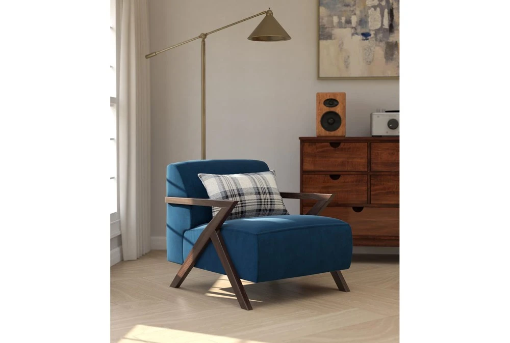 Aspen Venturi Lagoon 30" Velvet Accent Chair 9 Aspen Venturi Lagoon 30" Velvet Accent Chair - Image 7