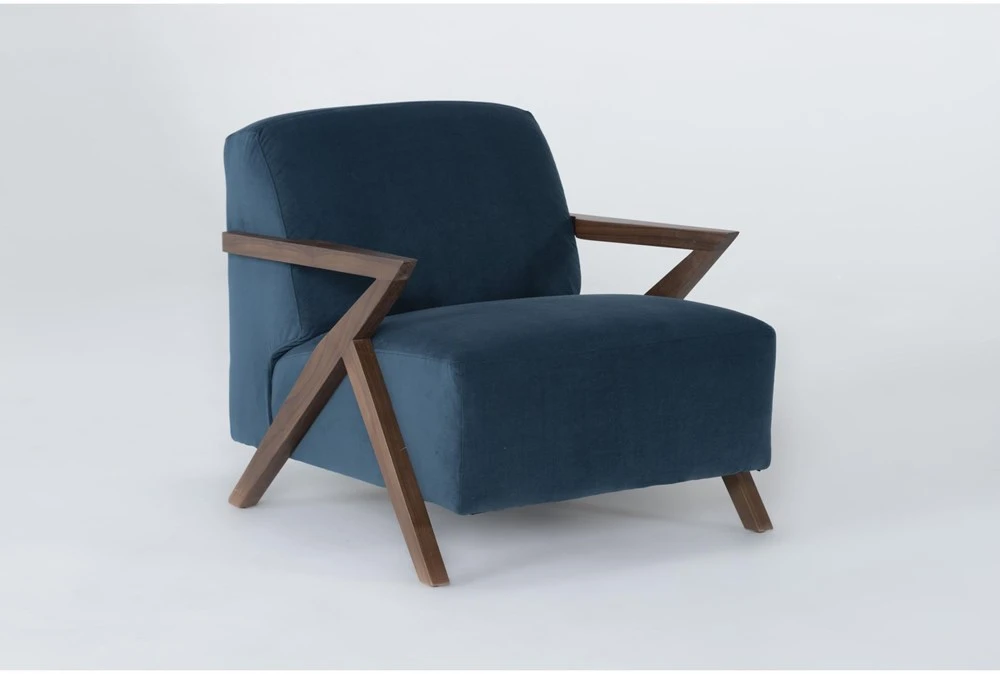 Aspen Venturi Lagoon 30" Velvet Accent Chair 4 Aspen Venturi Lagoon 30" Velvet Accent Chair - Image 2