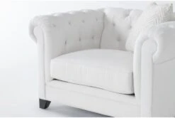 Patterson IV Chenille 52" Arm Chair 11 Patterson IV Chenille 52" Arm Chair -Modern Office Shop 299100 white fabric chair detail 45
