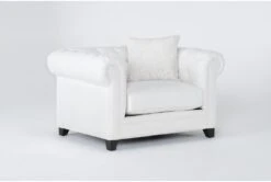 Patterson IV Chenille 52" Arm Chair 9 Patterson IV Chenille 52" Arm Chair -Modern Office Shop 299100 white fabric chair side 18