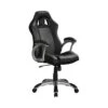 Randy Black + Grey Adjustable Office Chair -Modern Office Shop 299181 black fabric office chair signature 02