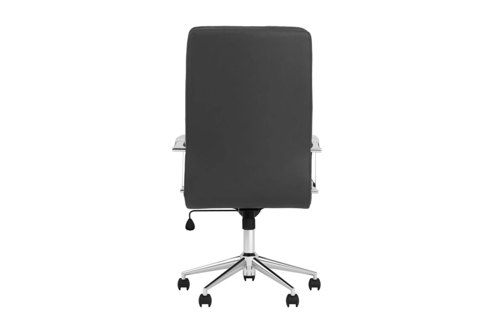 Corral Black Adjustable Upholstered Office Chair 4 Corral Black Adjustable Upholstered Office Chair - Image 2