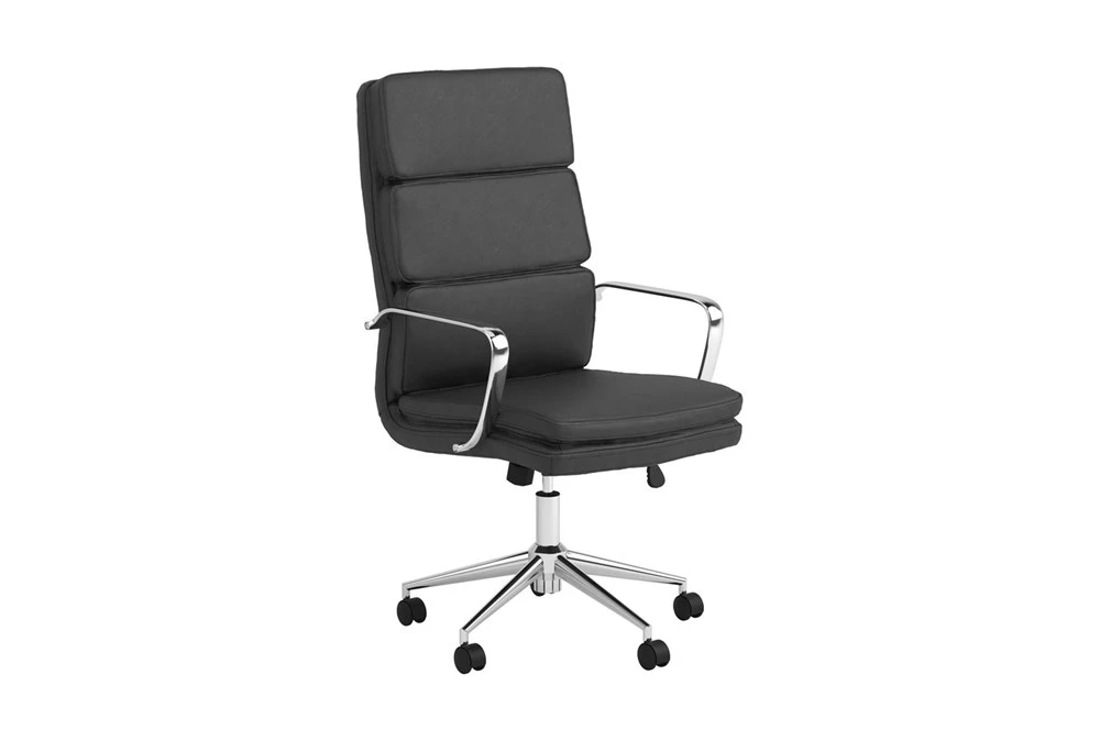 Corral Black Adjustable Upholstered Office Chair 3 Corral Black Adjustable Upholstered Office Chair