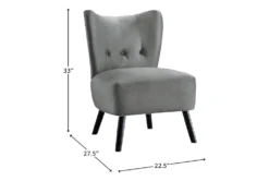 Calista Grey Accent Chair 11 Calista Grey Accent Chair -Modern Office Shop 299941 grey fabric chair detail 44
