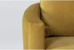 Alder Foam II 33" Velvet Chadwick Dijon Swivel Accent Chair 10 Alder Foam II 33" Velvet Chadwick Dijon Swivel Accent Chair -Modern Office Shop 299965 yellow fabric accent chair detail 44