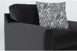 Cypress III 37" Velvet Foam Chair 11 Cypress III 37" Velvet Foam Chair -Modern Office Shop 300025 black fabric chair detail 44