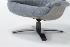 Raiden Blue Reclining Swivel Chair -Modern Office Shop 300132 blue fabric accent chair detail 46