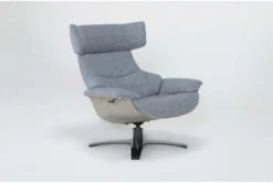 Raiden Blue Reclining Swivel Chair -Modern Office Shop 300132 blue fabric accent chair side 19 1