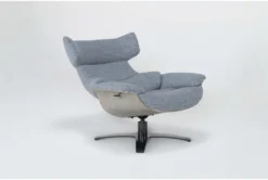 Raiden Blue Reclining Swivel Chair -Modern Office Shop 300132 blue fabric accent chair side 20